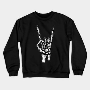 Skull hand Rock n' Roll Crewneck Sweatshirt